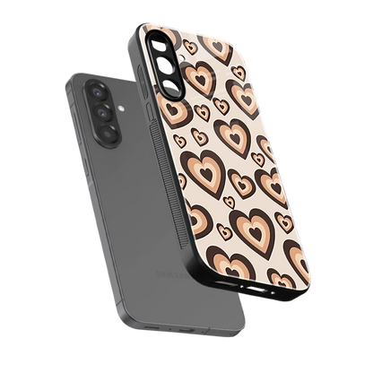 Sweetheart Cocoa sleek samsung galaxy a37 5g cover with tempered glass back and TPU edges