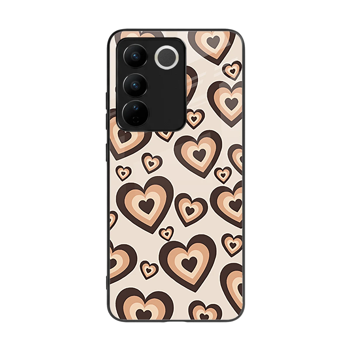 Sweetheart Cocoa back phone cover | glass case for vivo v27 5g