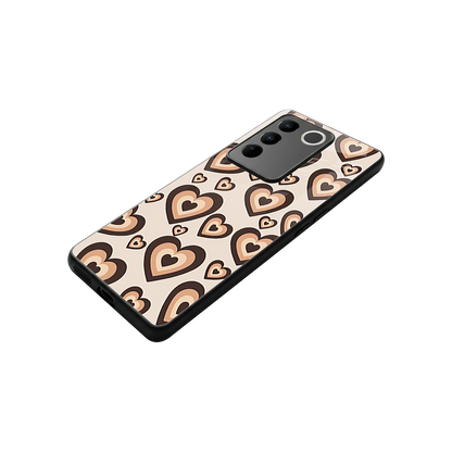 Sweetheart Cocoa stylish phone case for vivo v27 5g | glossy glass and slim fit