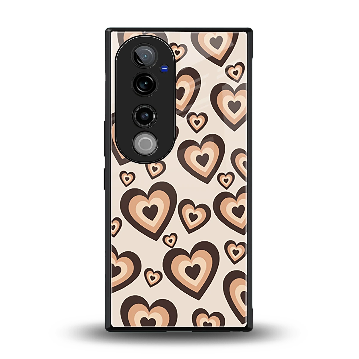 Sweetheart Cocoa back phone cover | glass case for vivo v40 pro