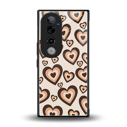 Sweetheart Cocoa back phone cover | glass case for vivo v40 pro