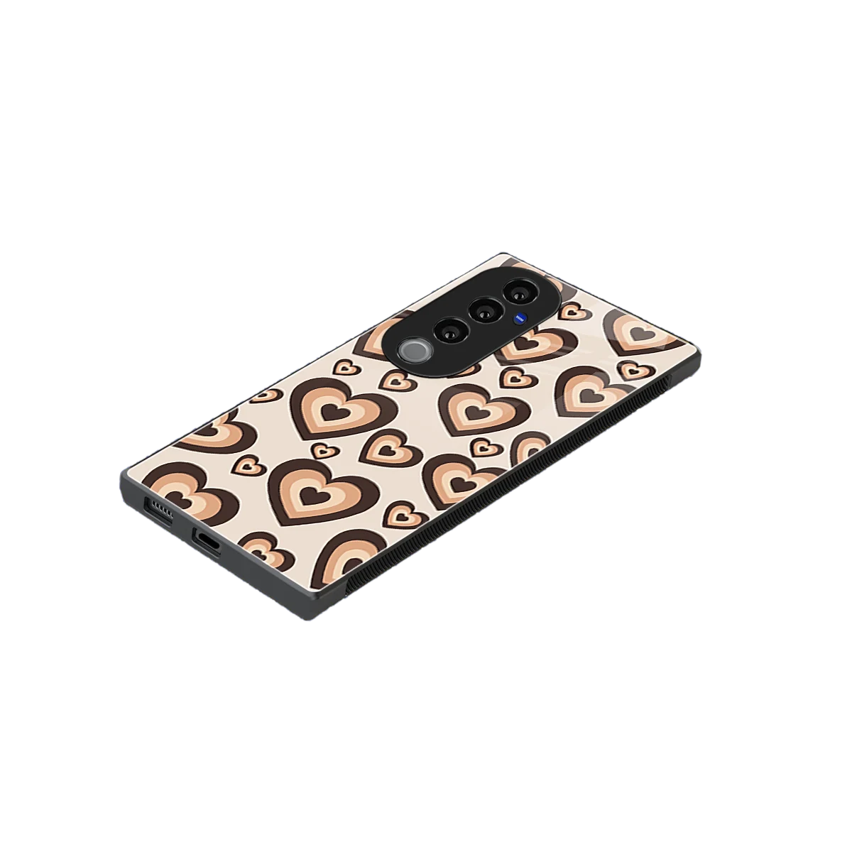 Sweetheart Cocoa stylish phone case for vivo v40 pro | glossy glass and slim fit