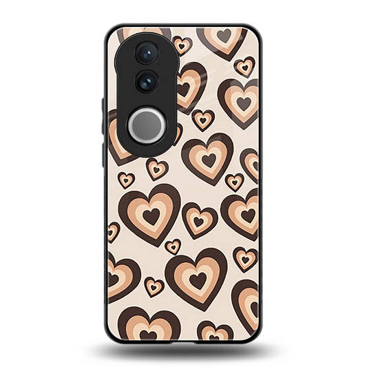 Sweetheart Cocoa back phone cover | glass case for vivo v50