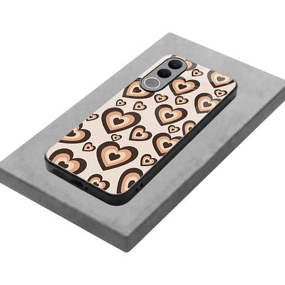 Sweetheart Cocoa stylish phone case for vivo v70 fe | glossy glass and slim fit