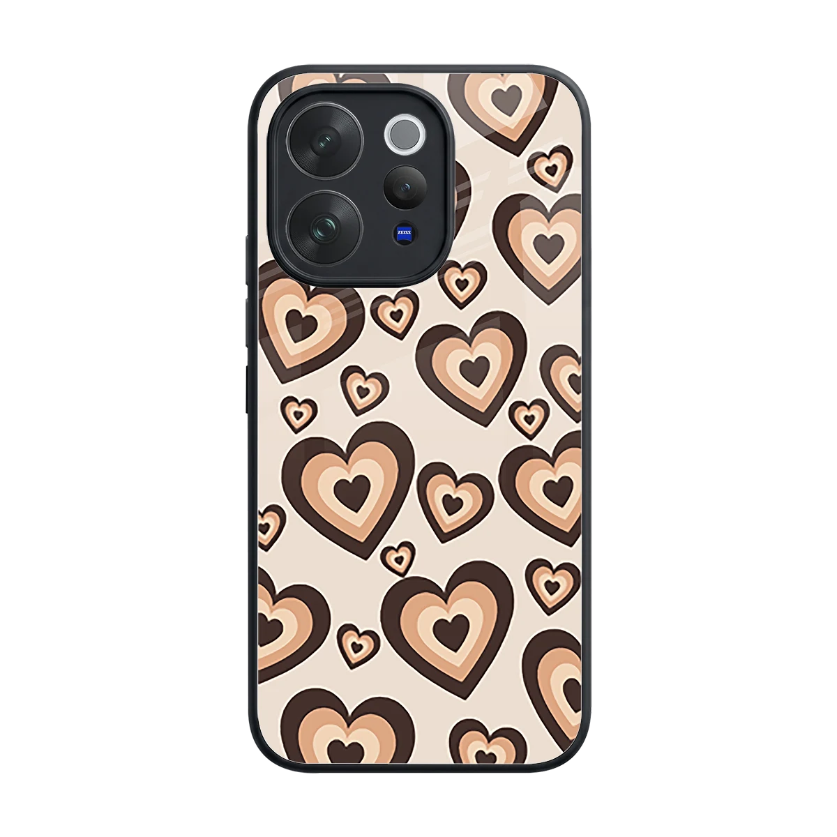 Sweetheart Cocoa back phone cover | glass case for vivo v70