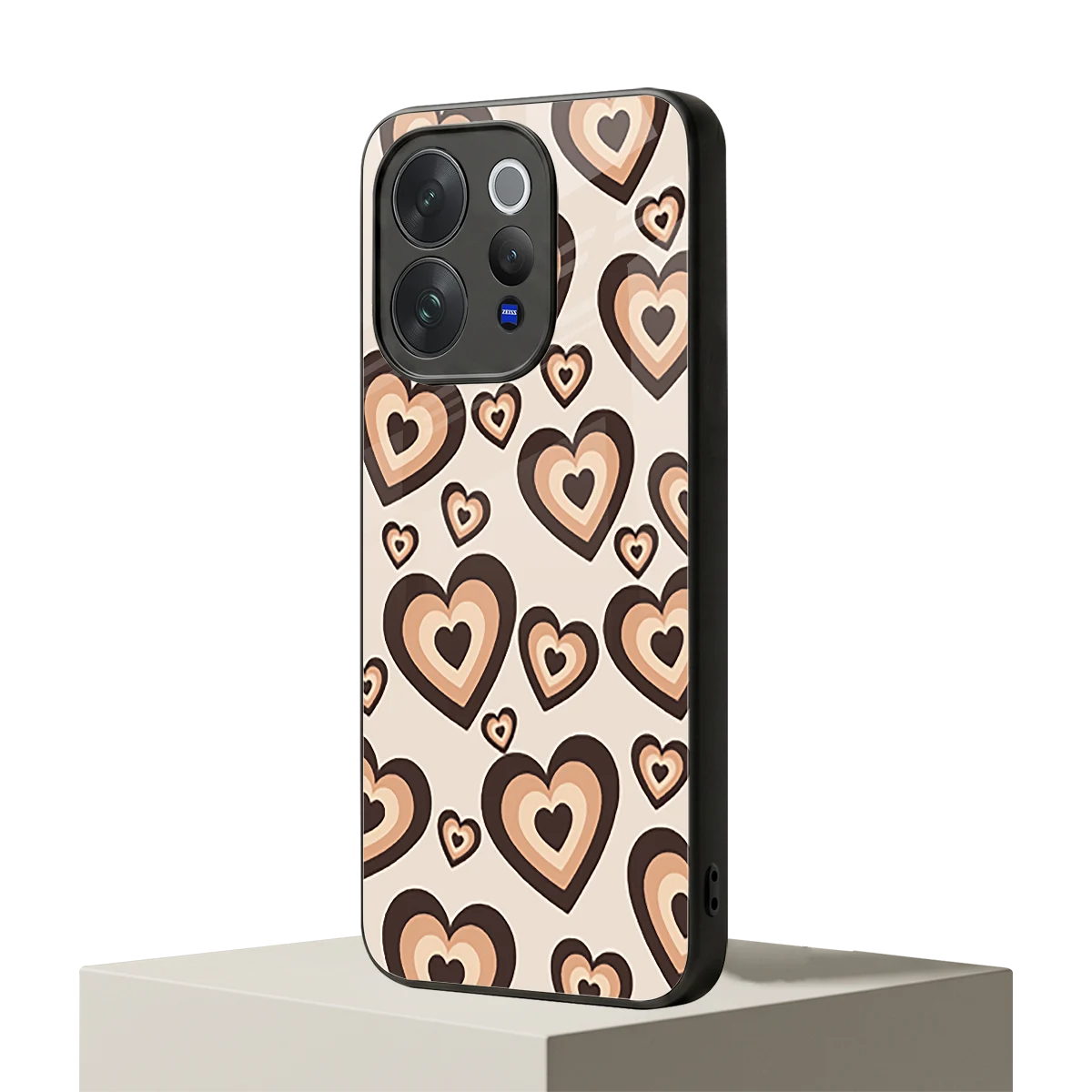 Sweetheart Cocoa vivo v70 elite mobile cover | shockproof glass phone case