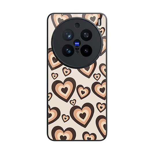 Sweetheart Cocoa back phone cover | glass case for vivo x200 pro
