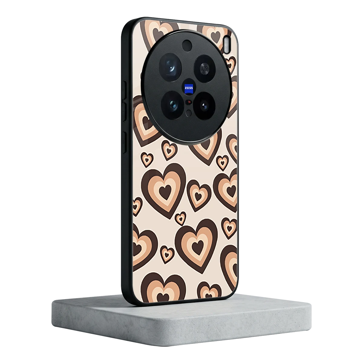 Sweetheart Cocoa vivo x200 pro mobile cover | shockproof glass phone case