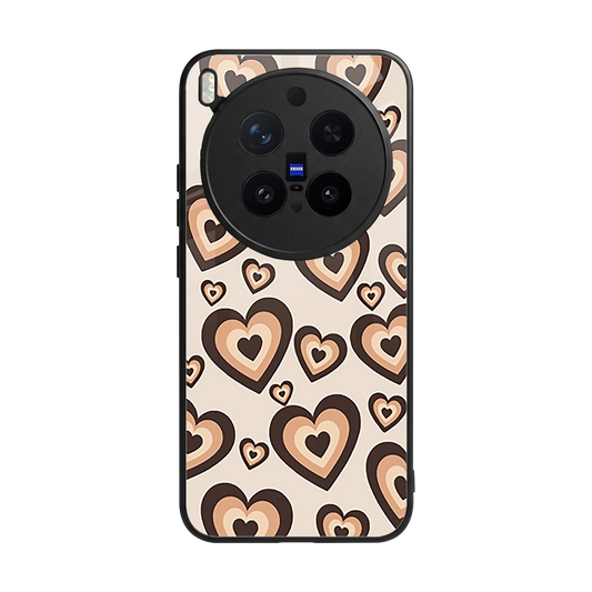 Sweetheart Cocoa back phone cover | glass case for vivo x300 pro