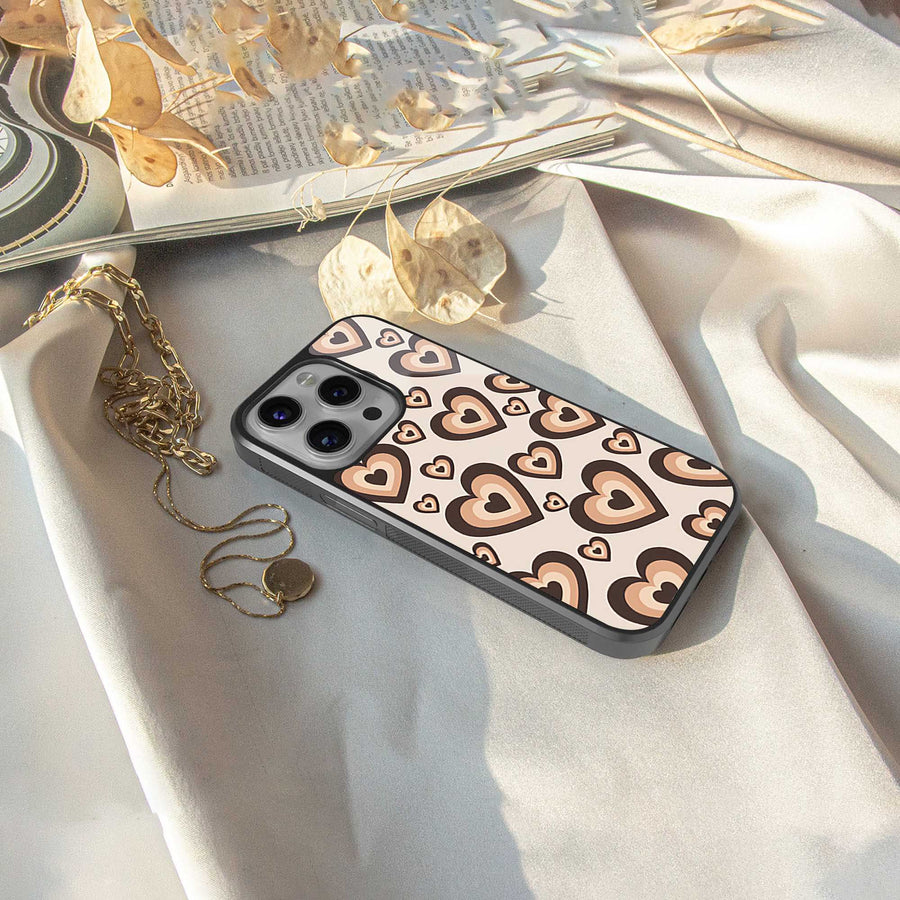 Sweetheart Cocoa Phone Case for Iphone 15 Pro | Glass Case