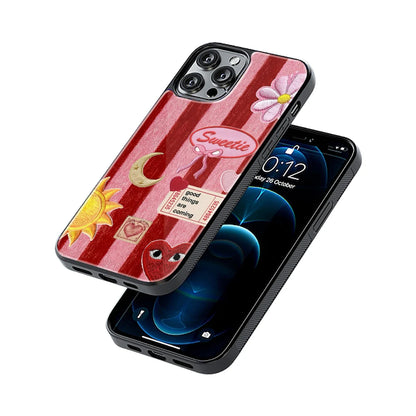 Protective Glass Back Phone Case Compatible with iPhone, Samsung, OnePlus, Pixel & More