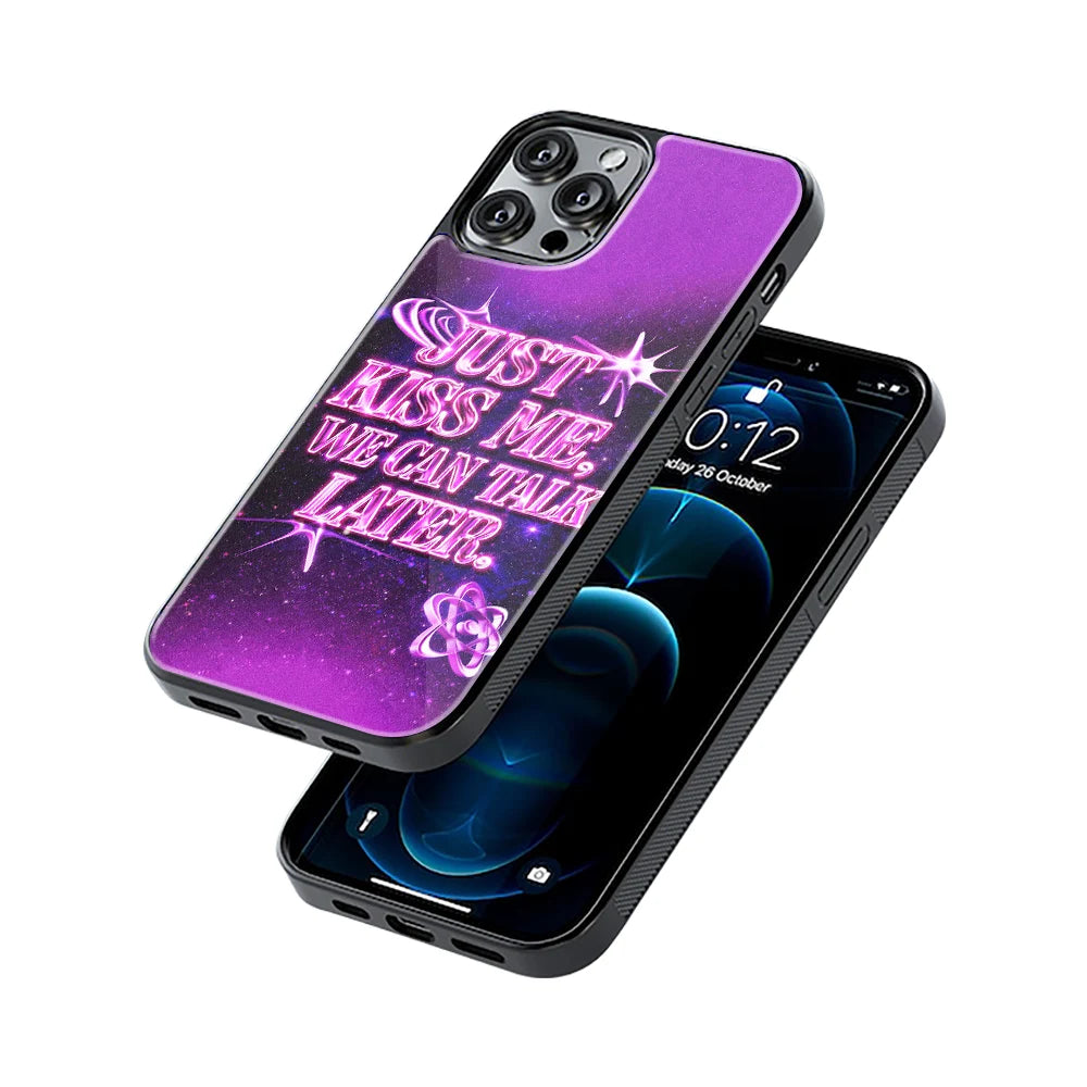 Protective Glass Back Phone Case Compatible with iPhone, Samsung, OnePlus, Pixel & More