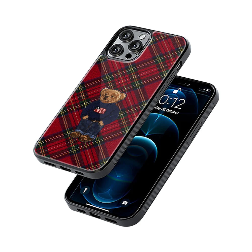 Protective Glass Back Phone Case Compatible with iPhone, Samsung, OnePlus, Pixel & More