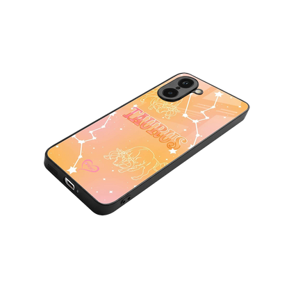 Taurus Aura stylish phone case for oneplus nord ce5 5g | glossy glass and slim fit