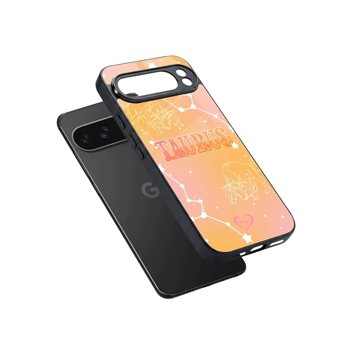 Taurus Aura sleek google pixel 10 pro xl cover with tempered glass back and TPU edges