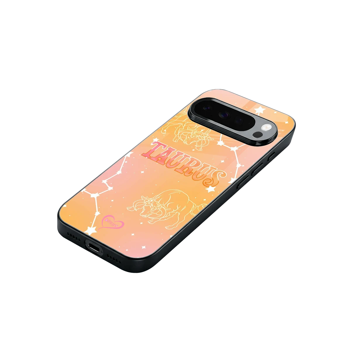 Taurus Aura stylish phone case for google pixel 10 pro xl | glossy glass and slim fit
