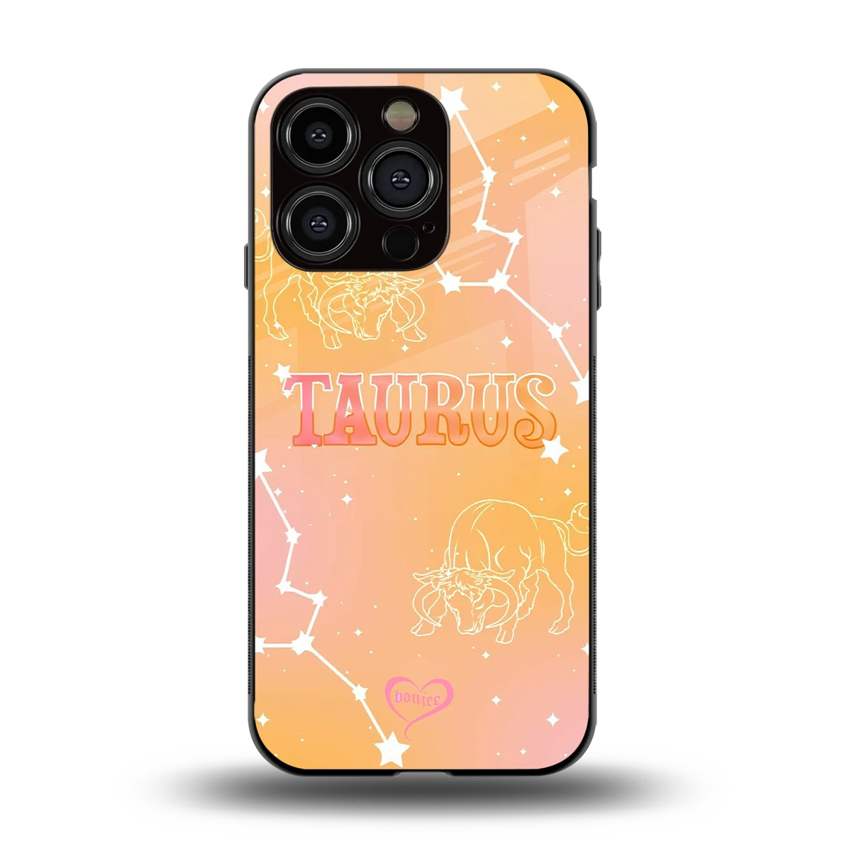 Taurus Aura back phone cover | glass case for iphone 13 pro