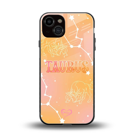 Taurus Aura back phone cover | glass case for iphone 14