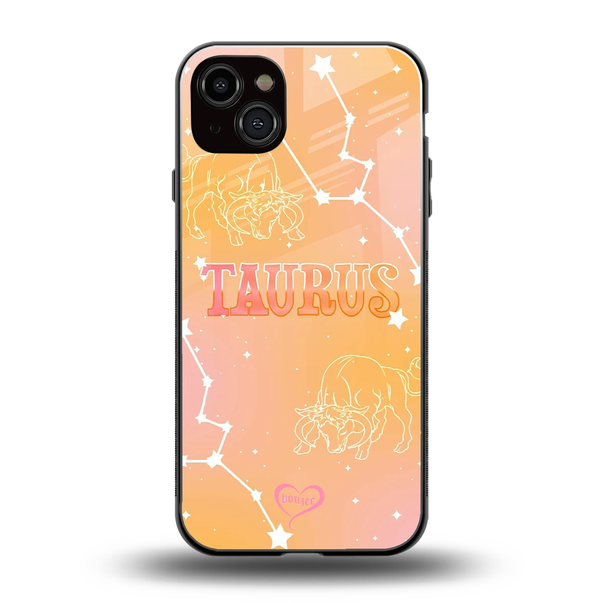 Taurus Aura back phone cover | glass case for iphone 14 plus