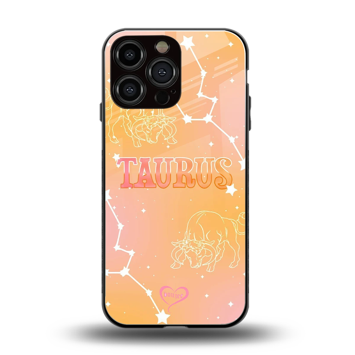Taurus Aura back phone cover | glass case for iphone 15 pro max