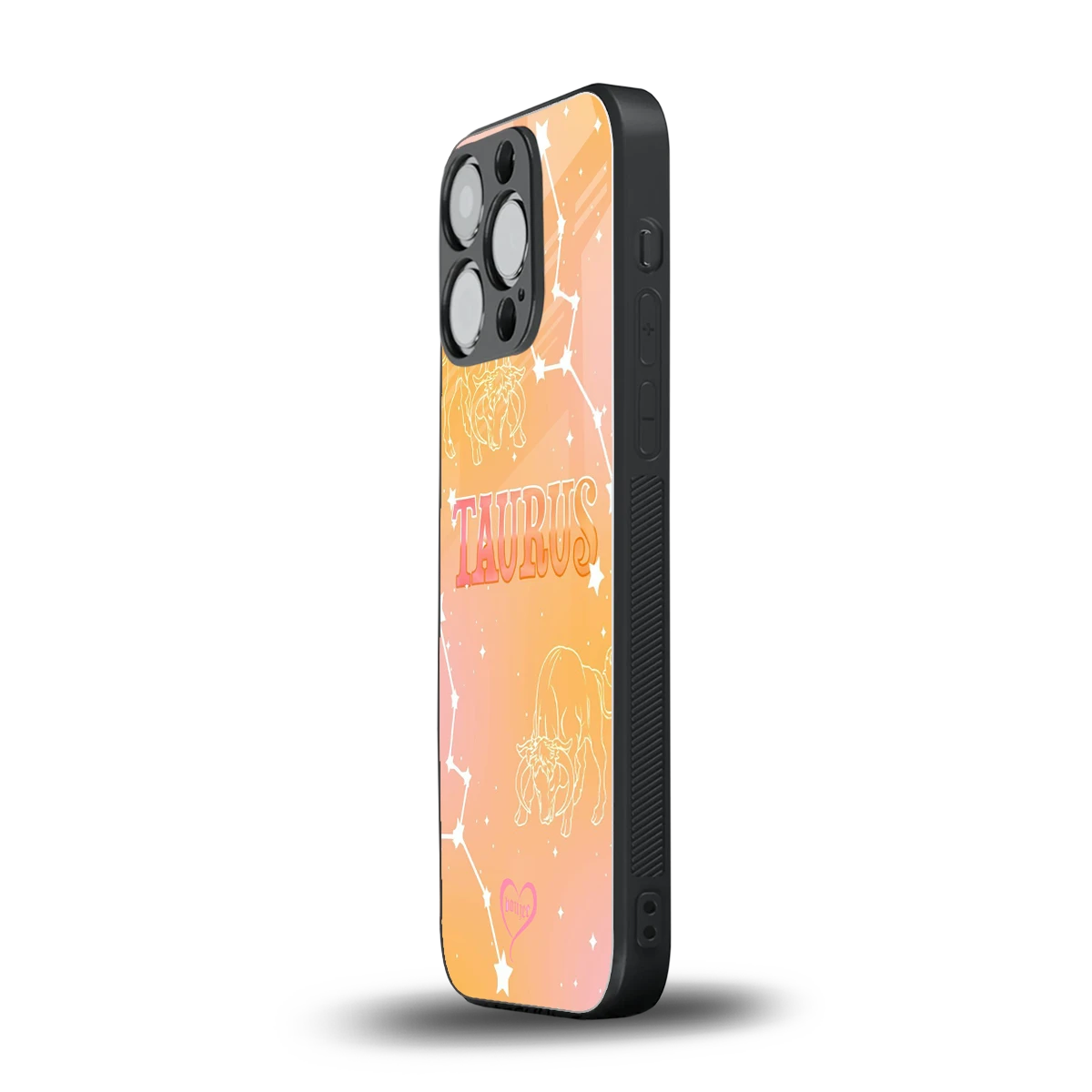 Taurus Aura iphone 15 pro mobile cover | shockproof glass phone case