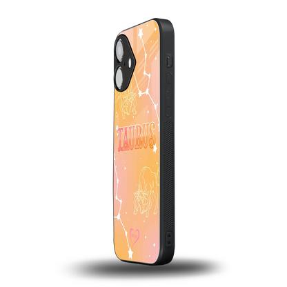 Taurus Aura iPhone 16 mobile cover | shockproof glass phone case