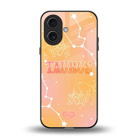 Taurus Aura back phone cover | glass case for iphone 17