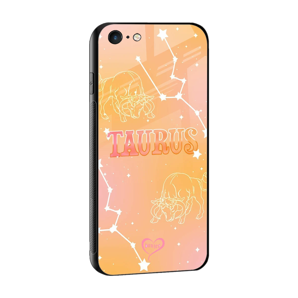 Taurus Aura sleek iphone 6 cover with tempered glass back and TPU edges