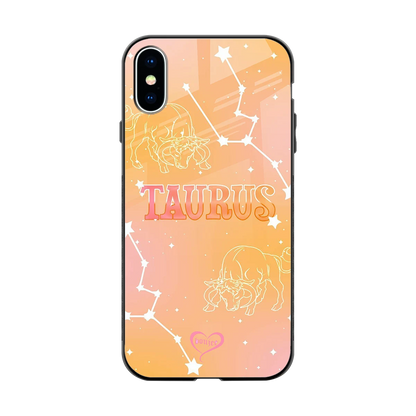 Taurus Aura back phone cover | glass case for iphone xs