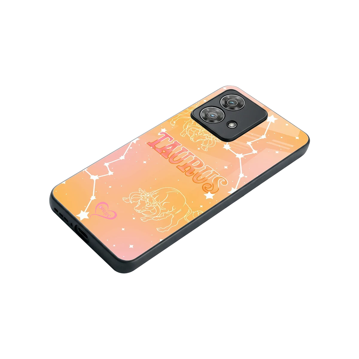 Taurus Aura stylish phone case for motorola edge 40 neo 5g | glossy glass and slim fit