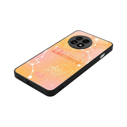 Taurus Aura stylish phone case for oneplus 13r | glossy glass and slim fit