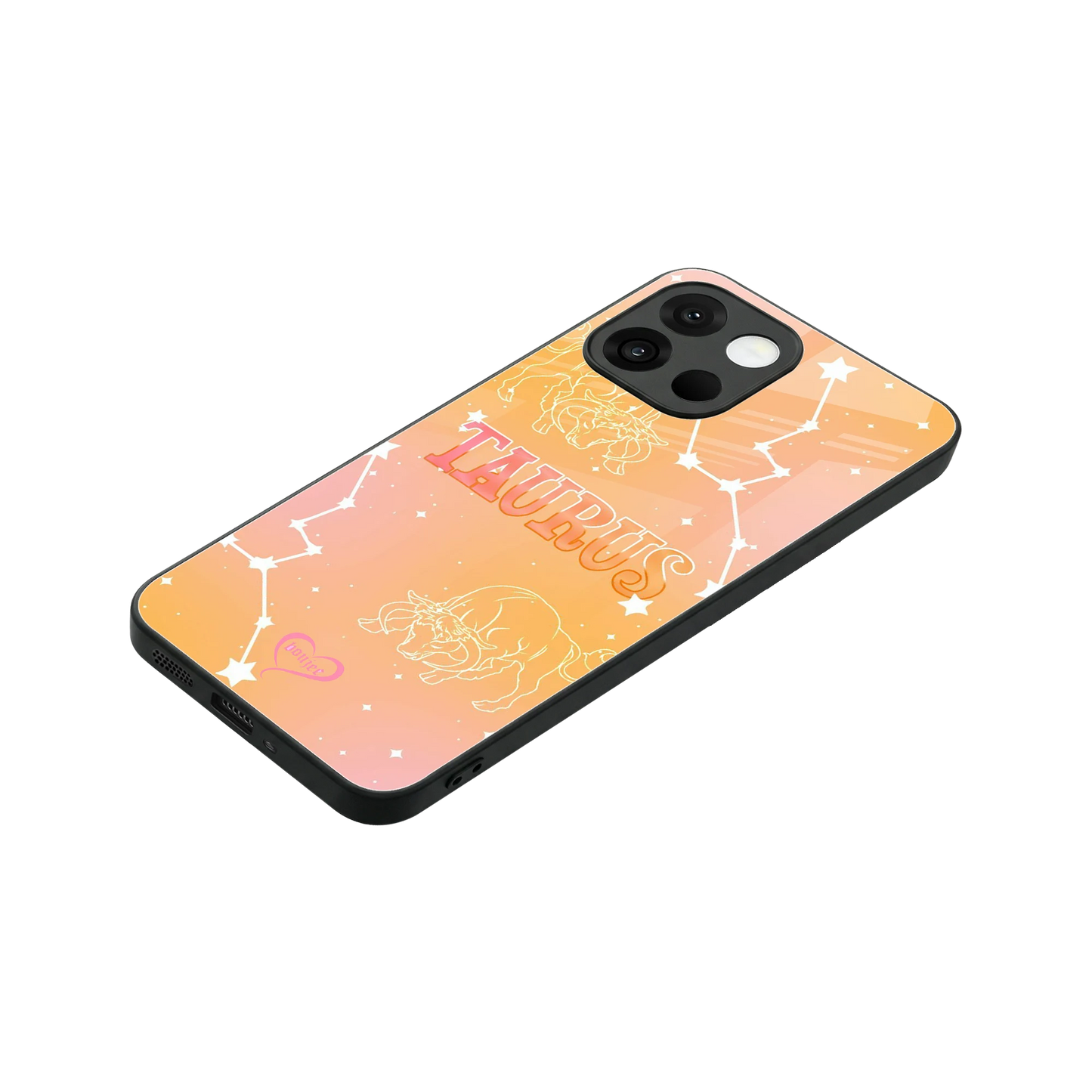 Taurus Aura stylish phone case for oneplus 13s | glossy glass and slim fit
