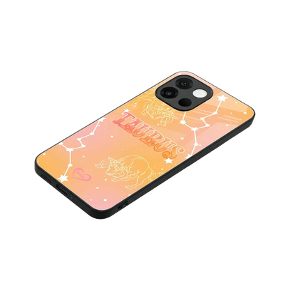 Taurus Aura stylish phone case for oneplus 13s | glossy glass and slim fit