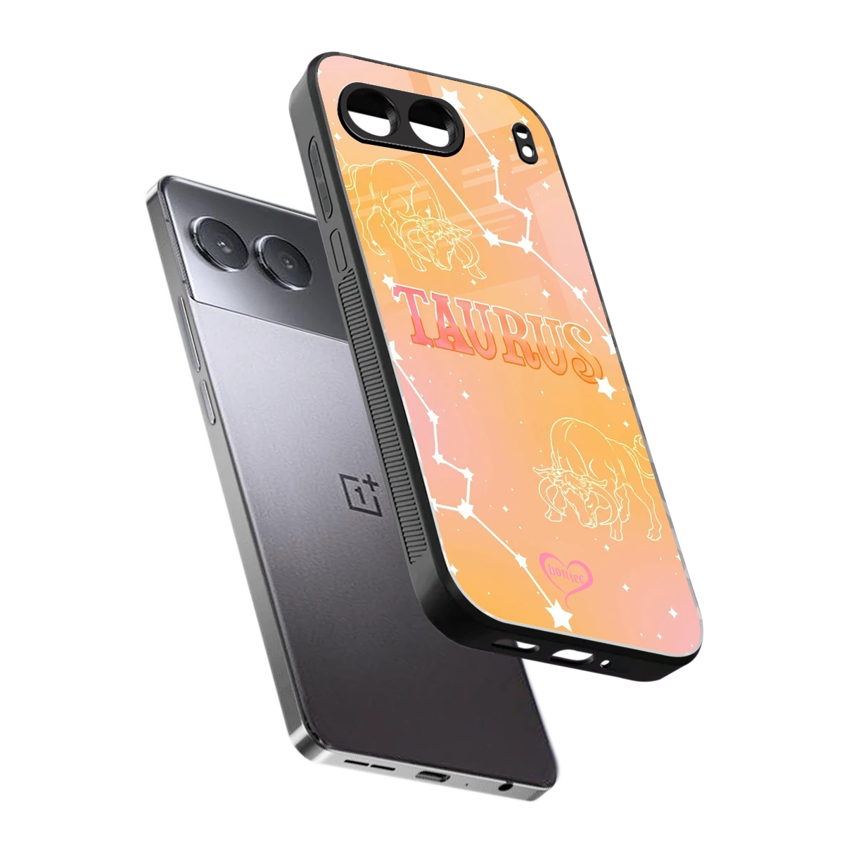 Taurus Aura sleek oneplus nord 4 cover with tempered glass back and TPU edges