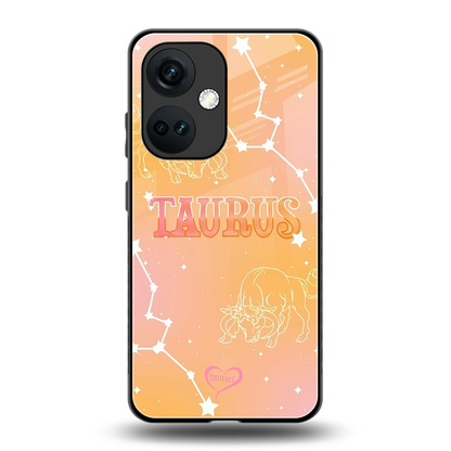 Taurus Aura back phone cover | glass case for oneplus nord ce 3
