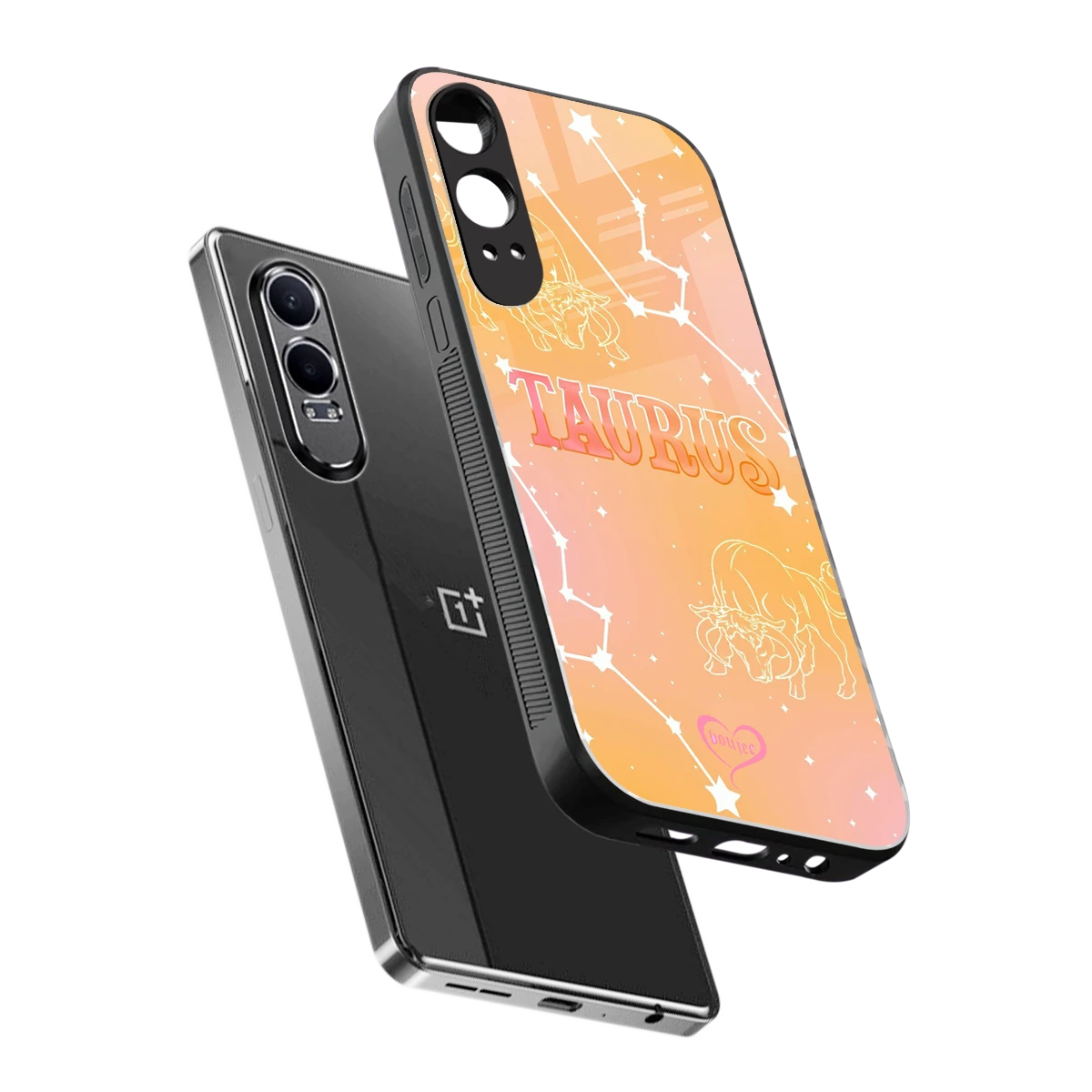 Taurus Aura sleek oneplus nord ce 4 lite cover with tempered glass back and TPU edges