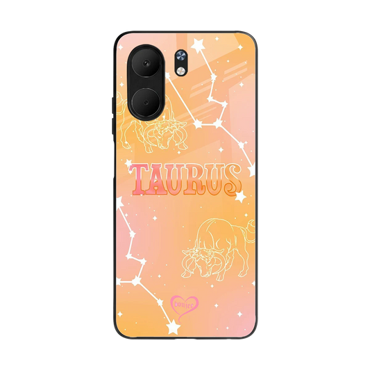 Taurus Aura back phone cover | glass case for oppo a5x 5g