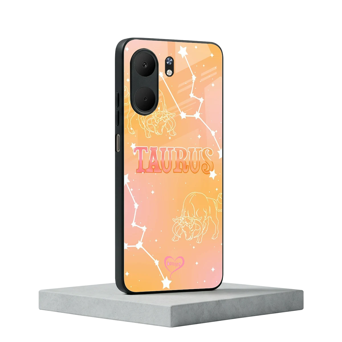 Taurus Aura oppo a5x 5g mobile cover | shockproof glass phone case