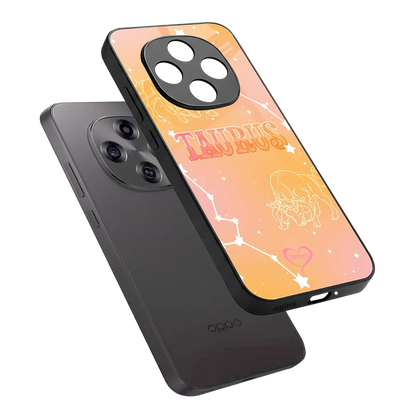 Taurus Aura sleek oppo f31 pro 5g cover with tempered glass back and TPU edges