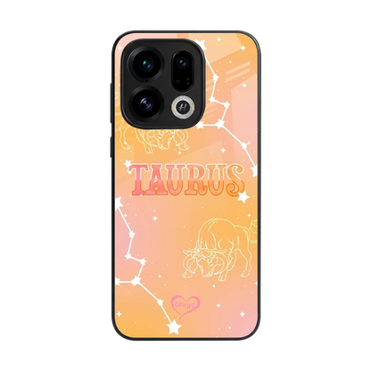 Taurus Aura back phone cover | glass case for oppo find x9