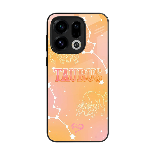 Taurus Aura back phone cover | glass case for oppo find x9