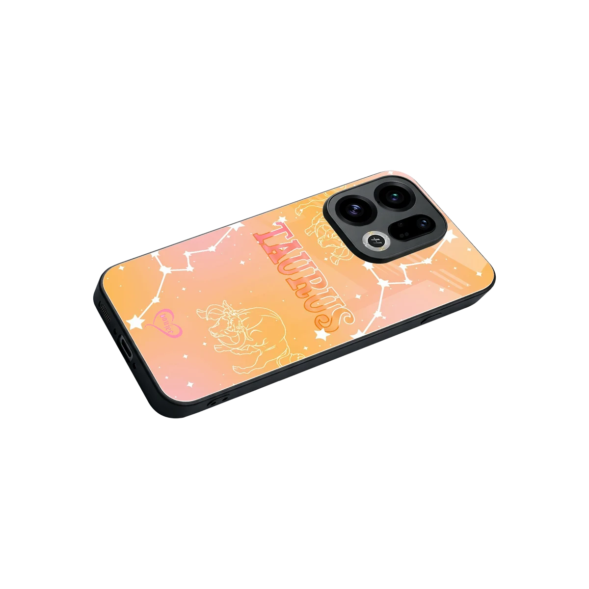 Taurus Aura stylish phone case for oppo find x9 | glossy glass and slim fit