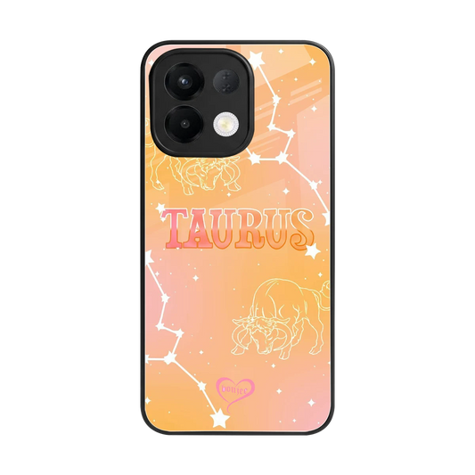 Taurus Aura back phone cover | glass case for oppo k13 5g