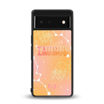 Taurus Aura back phone cover | glass case for google pixel 6a