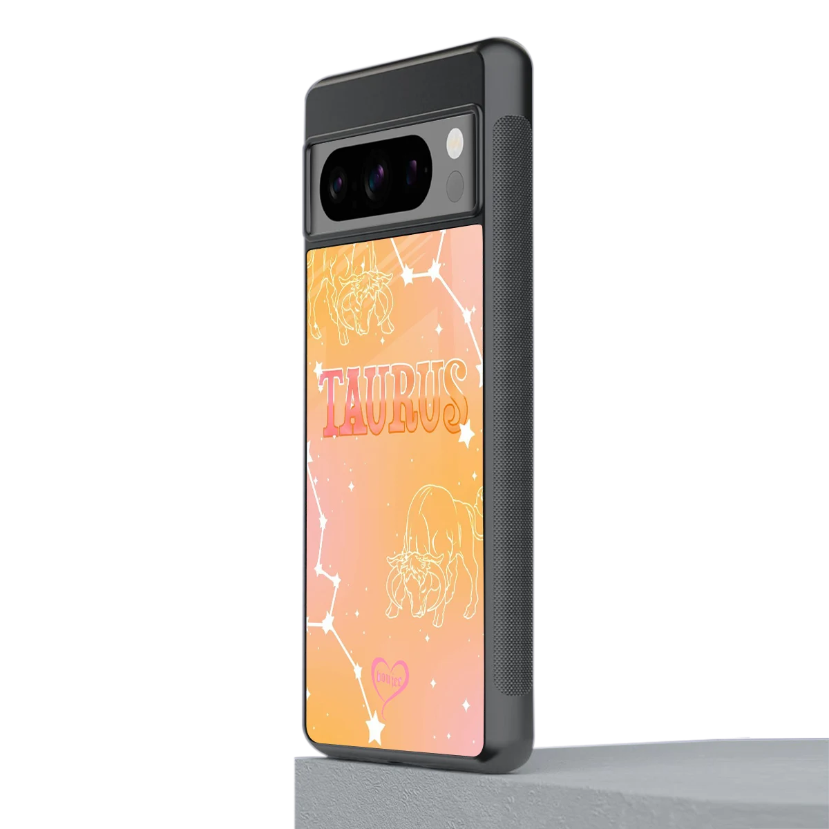 Taurus Aura stylish phone case for google pixel 8 pro | glossy glass and slim fit