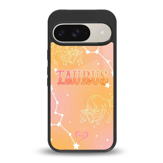 Taurus Aura back phone cover | glass case for google pixel 9