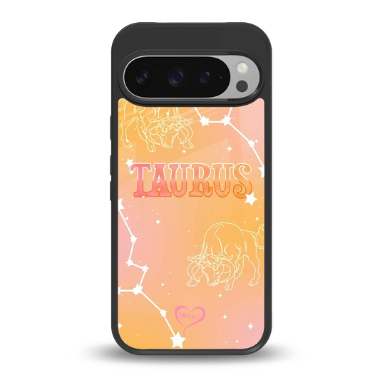 Taurus Aura back phone cover | glass case for google pixel 9 pro