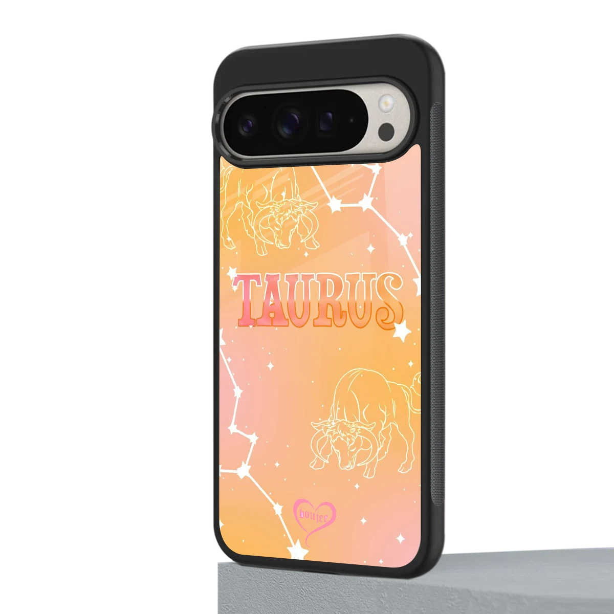Taurus Aura google pixel 9 pro xl mobile cover | shockproof glass phone case