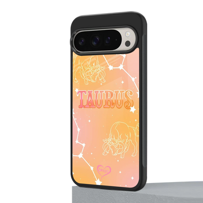 Taurus Aura google pixel 9 pro xl mobile cover | shockproof glass phone case