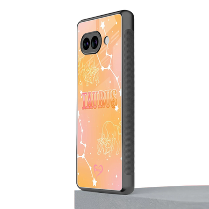 Taurus Aura google pixel 10a mobile cover | shockproof glass phone case